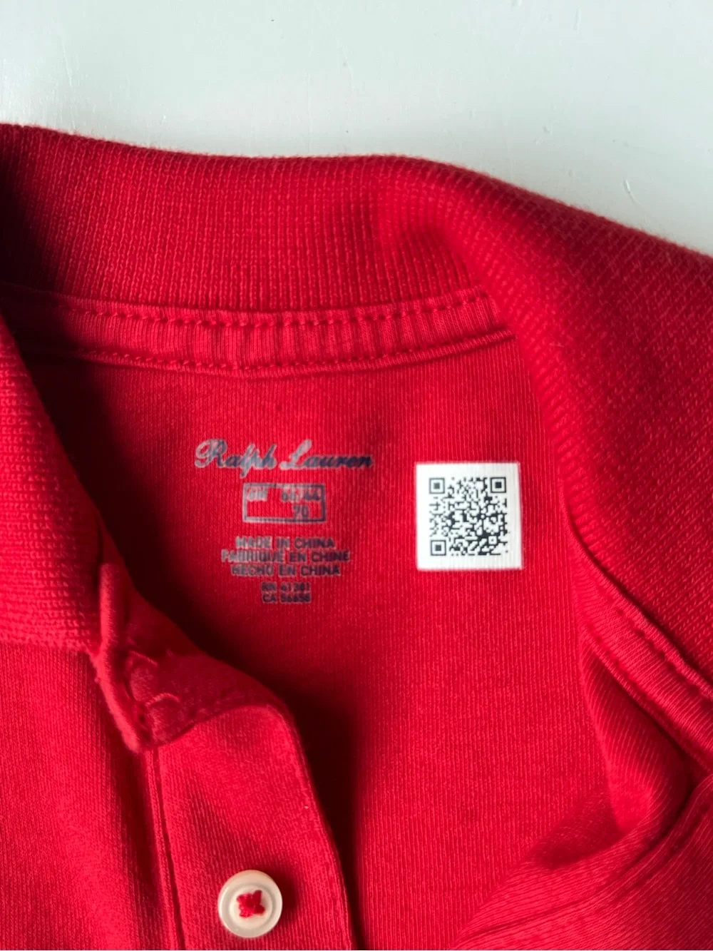 Ralph Lauren Toddler Red Polo with Navy Pony